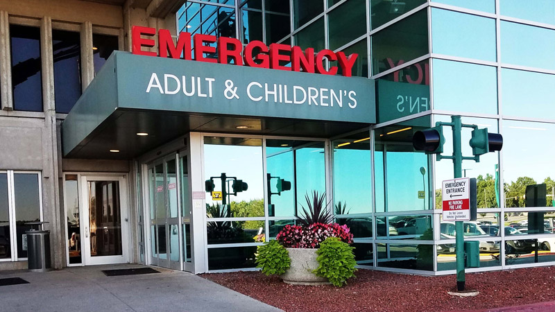 Front Door of Hospital Emergency Room