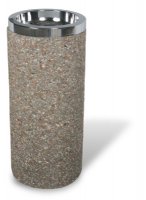 Round Concrete Ash Urn with Removable Tray