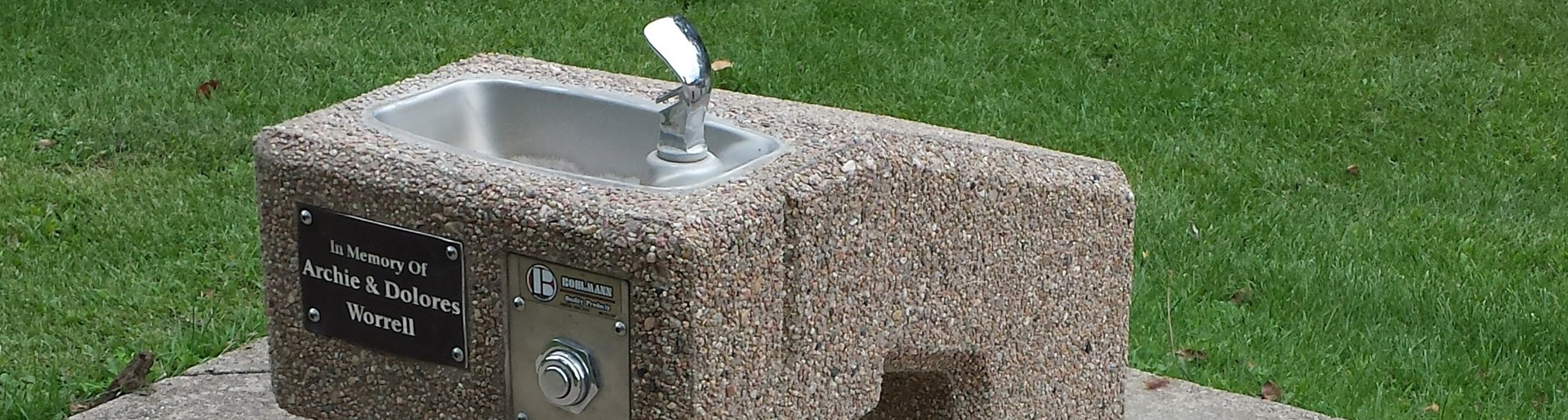Concrete Drinking Fountain